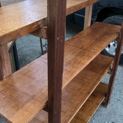 New Pure solid real wood bookcase bookshelf heavy duty storage shelf maple oak cherry L56”*D15”*H79”(address in description)  👇delivery 🚚 available 