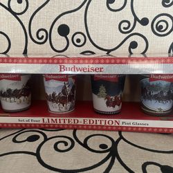Budweiser Pint Glasses - Limited Edition