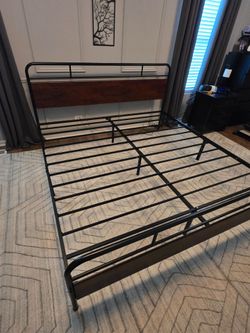 King size bed frame