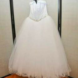 Size 10' Customized Sweet Heart Cinderella Dress;with Crinoline Included 