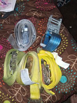 Ratchet Tie Down Straps Set of 4