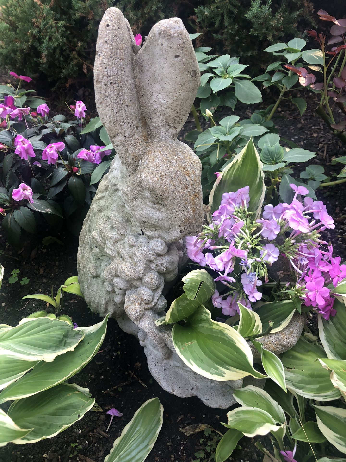 Concrete Bunny Planter