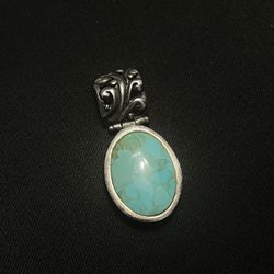 Turquoise Silver Pendant