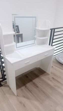 White vanity