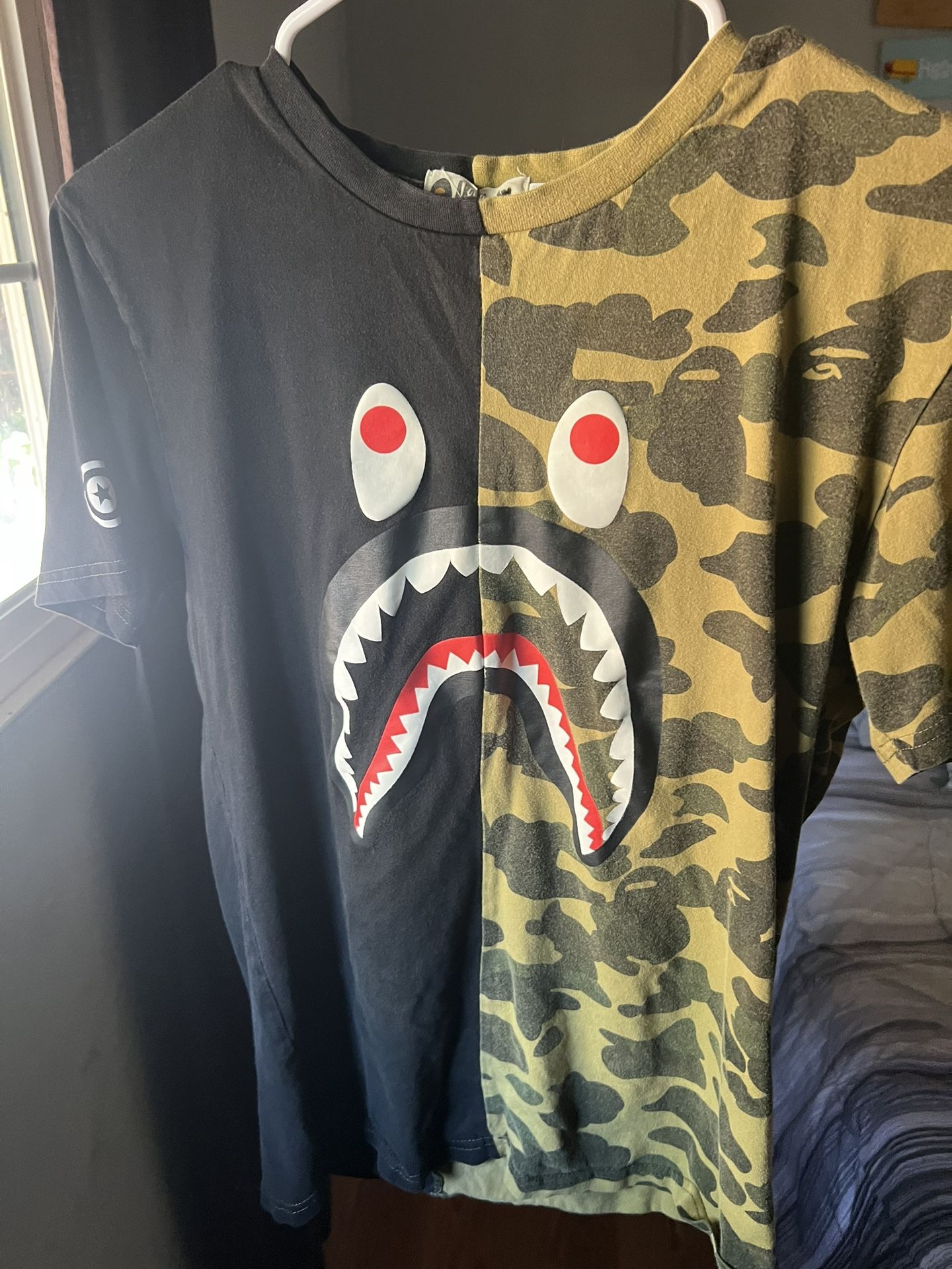 Half And Half Bape SHIRT
