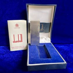 Vintage Nail Silver Dunhill Lighter Mint Condition Works 1 Year Warranty 