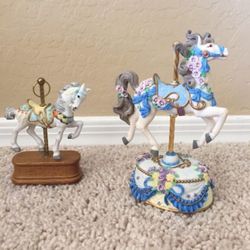 Two Carousel Horses 