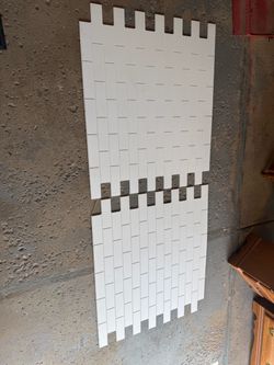 Subway tile wall panels