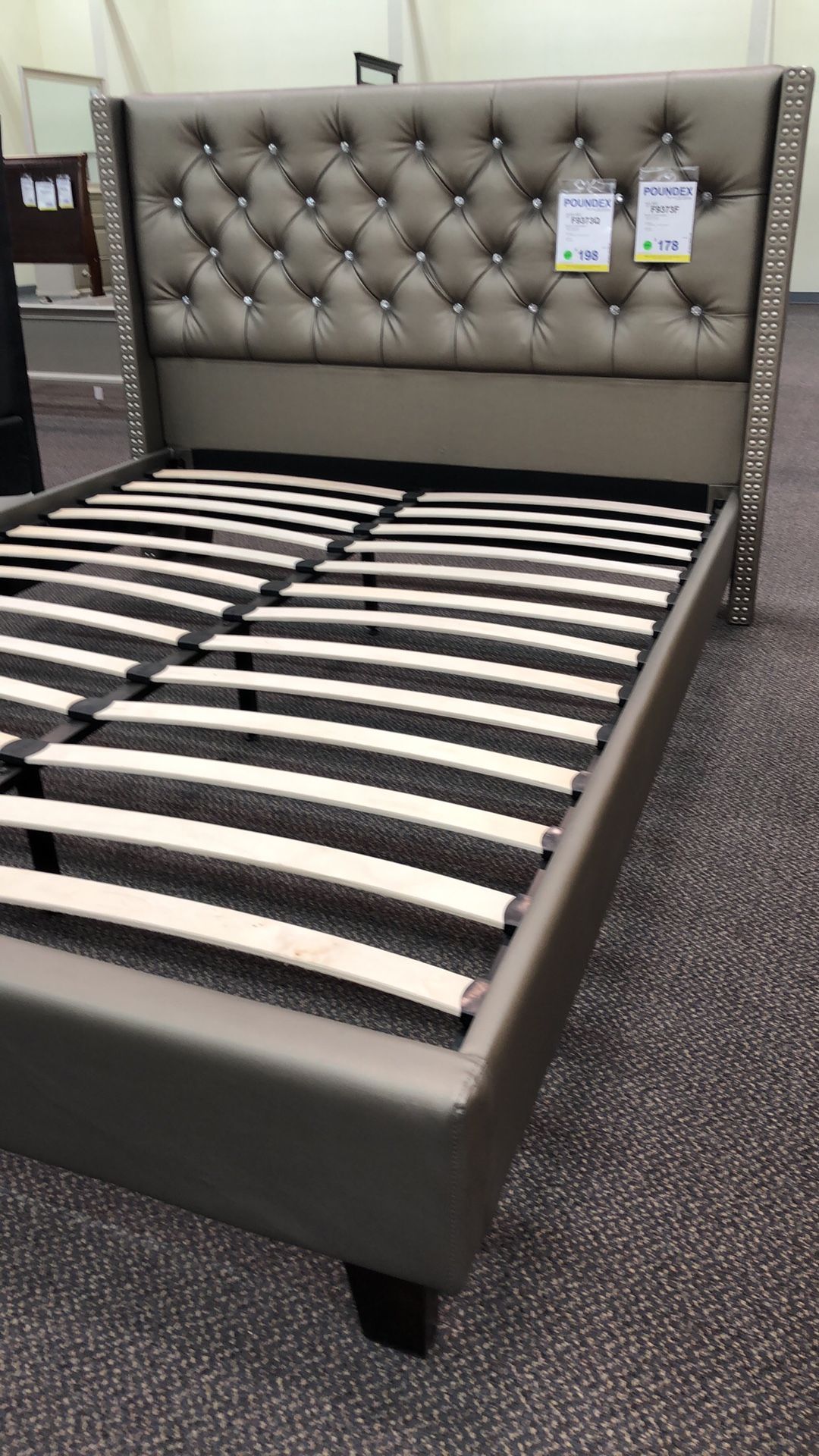 BRAND NEW QUEEN BED FOR ONLY $300 MATTRESS INCLUDED 💥 $20 DELIVERY 💥NO SET UP💥 • We do not assemble • Brand new in box • Hardware & instructions i