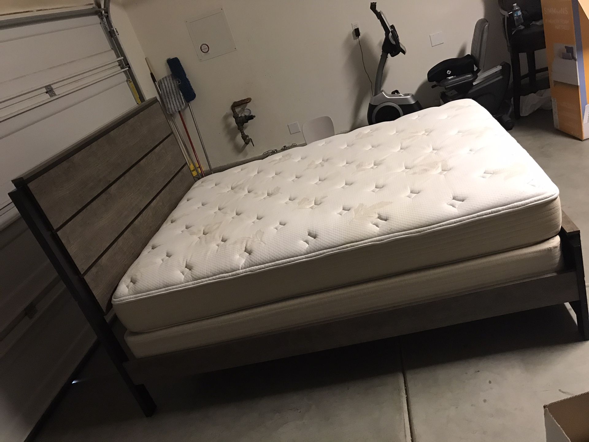 Queen size mattress and bottom box only