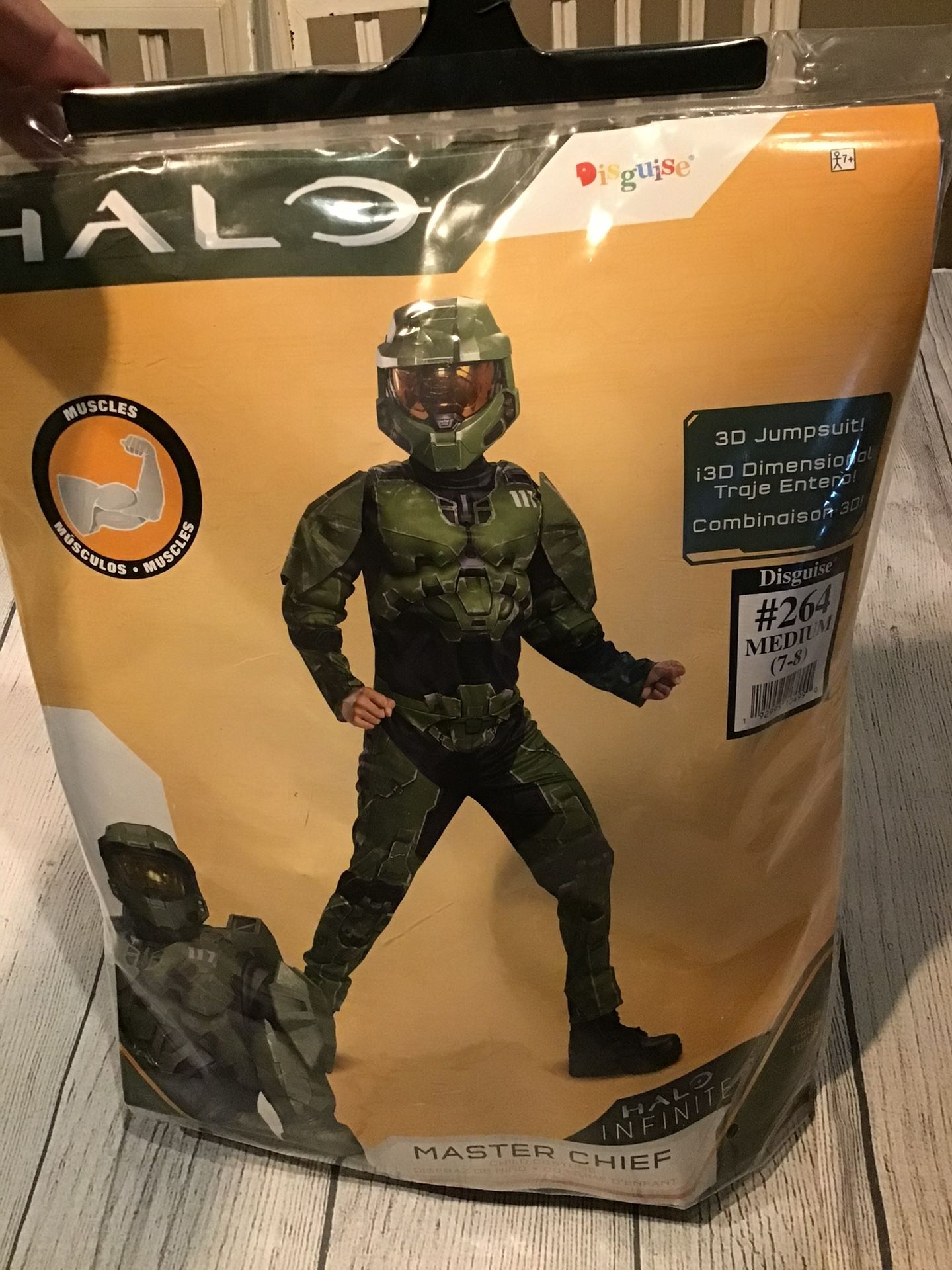 Halo Master Chief Boy Costume Size Medium 7-8 -Preowned