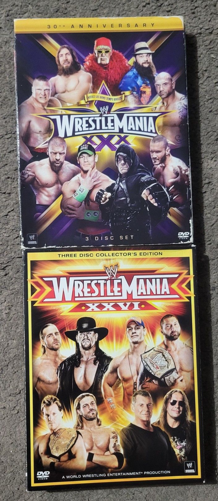 WWE Wrestlemania DVDs Sets