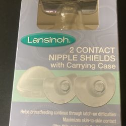 Lansinoh Contact Nipple Shields With Carrying Case 