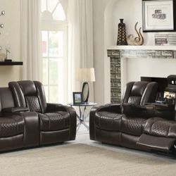 2 Piece Power Motion Living Room Set 