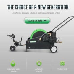 Fully Irrigation Hose Sprinkler IR-WJBS40 Automatic Hose Reel Cart Garden Irrigation Cart