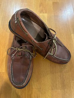 Men’s Polo Ralph Lauren Leather Boat Shoes (Used) Size 9