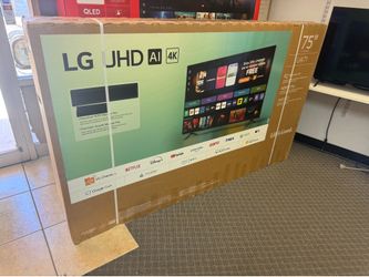75 LG  Smart 4K HDTV   $55 down Financing for deliveries six month warranty