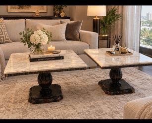 Elegant Marble Tables – Set of 2