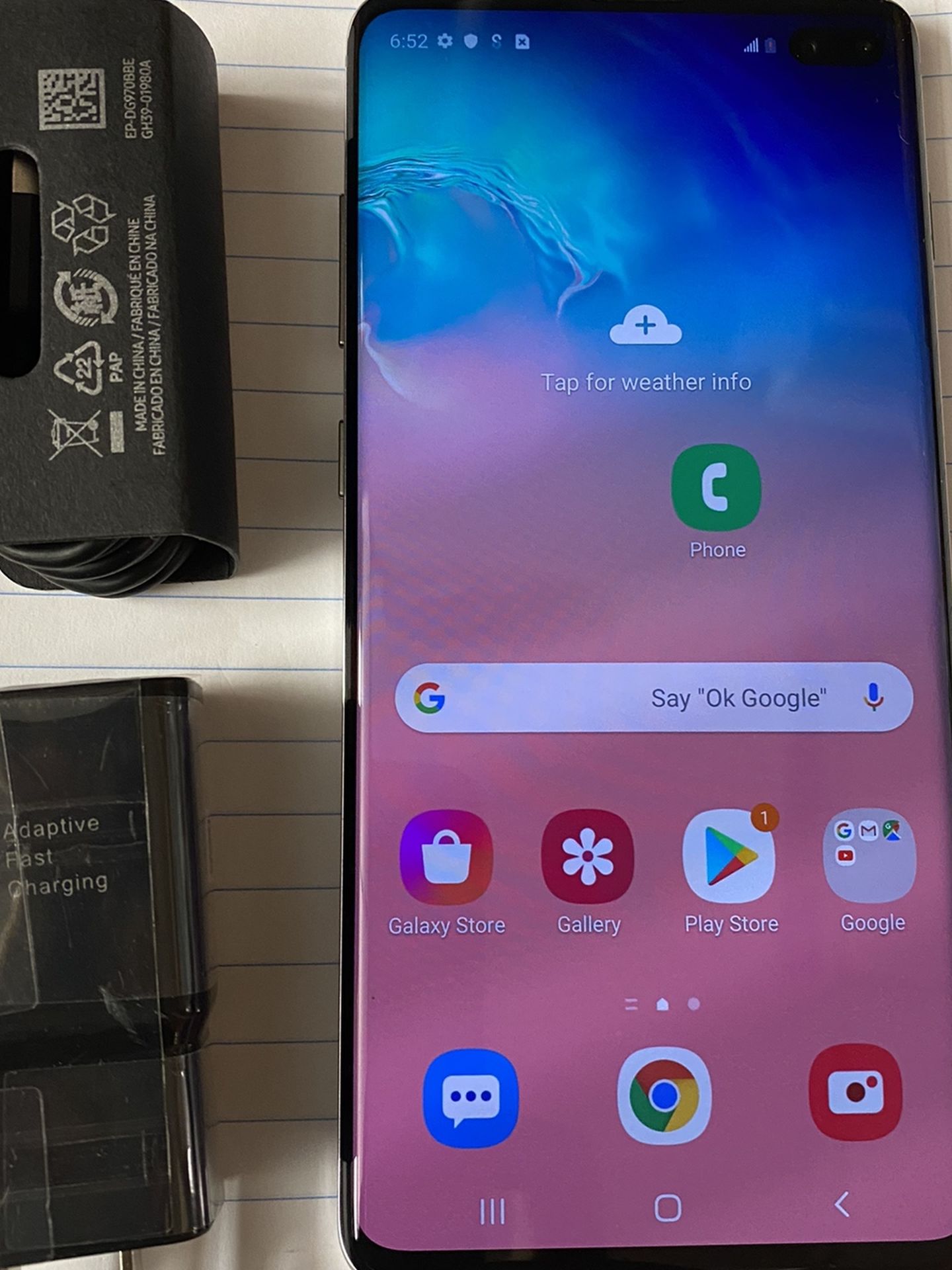 Samsung galaxy s10 plus 128 gb unlocked sold with store warranty