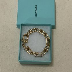 Tiffany  & CO 18K Gold With Diamonds Bracelet