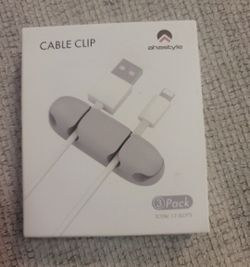 Cable clip organizer