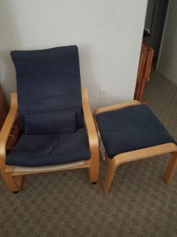 Ikea Poang Chair With Footrest For Sale In Merced Ca Offerup