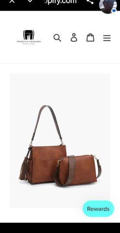 Lite brown brand new jen&co 2 in 1 purse