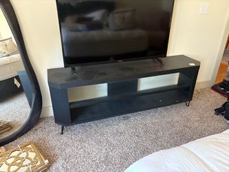 Black tv stand