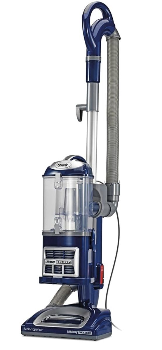 Shark Upright Vacuum, Navigator Lift-Away Deluxe with Large Dust Cup Capacity, HEPA Filter, Swivel Steering, Upholstery Tool & Crevice Tool, Blue, NV3
