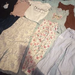 Girls Clothing Bundle - Assorted Tops and Bottoms size 5-6 