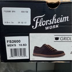 Florsheim Gridley Steel Toe Shoes 10.5