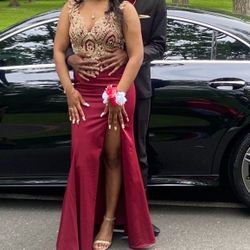 Prom, Formal Dress Size Small 6 Burgundy