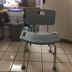 Grey Bathroom Safety Shower Tub Bench Chair With Back 