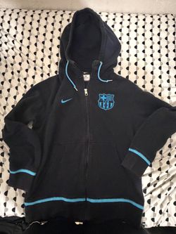 Nike FC Barcelona Hoodie, Size Medium, Good Condition