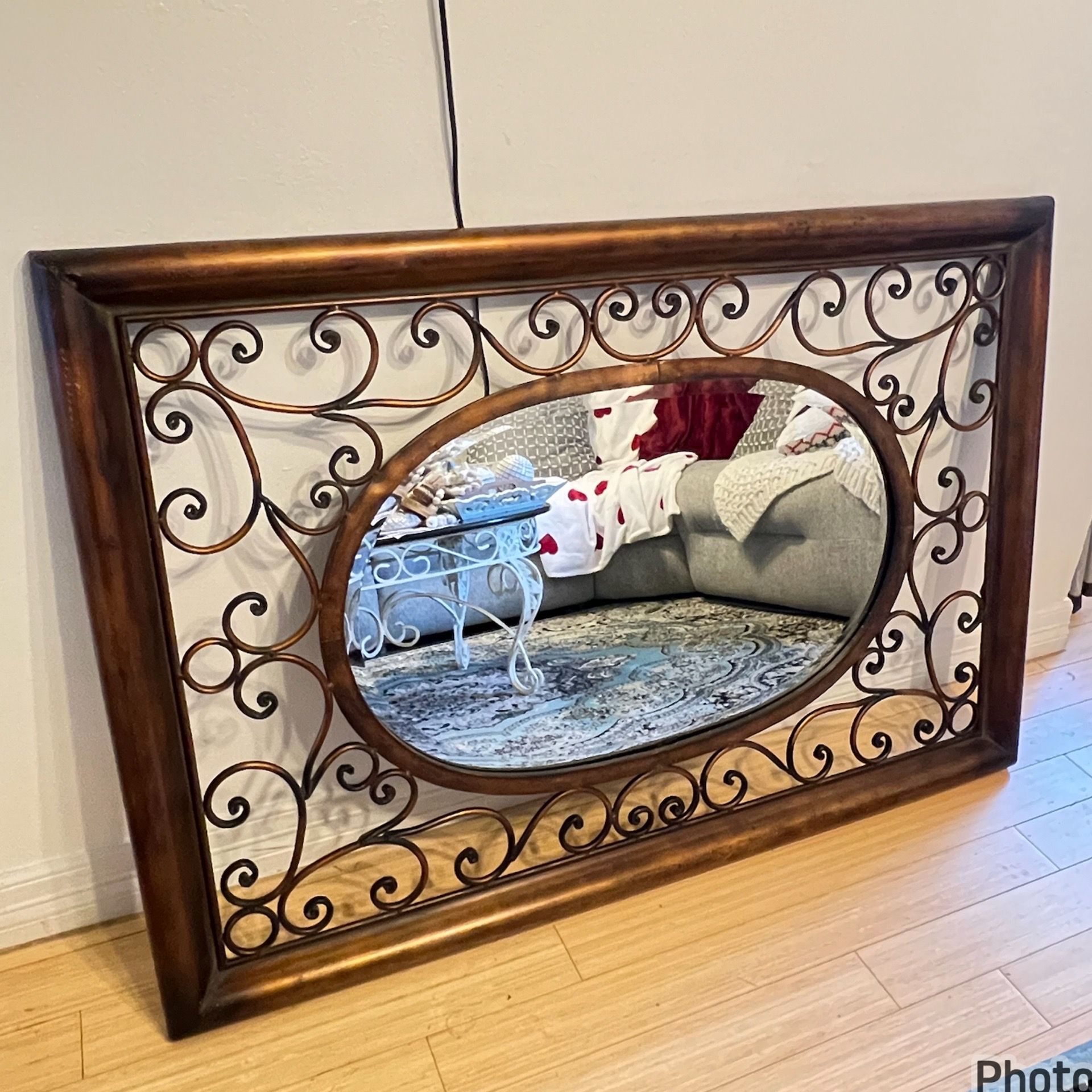 BEAUTIFUL DESIGNED COPPER COLOR MIRROR