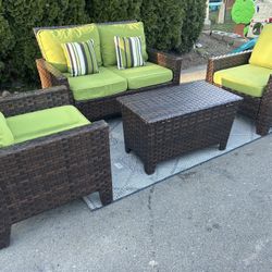 Beautiful conversation Set With Storage Table 