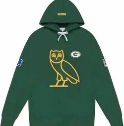 Limited Edition Packers OVO x NFL Pullover Hoodie Green Small Size NWT SEALED