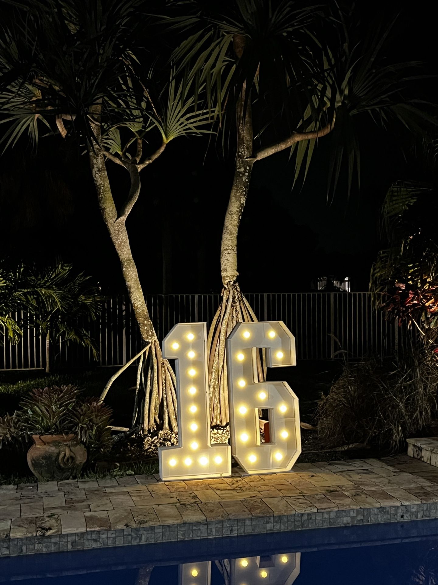 Lighted 16 Sign 4 Ffet