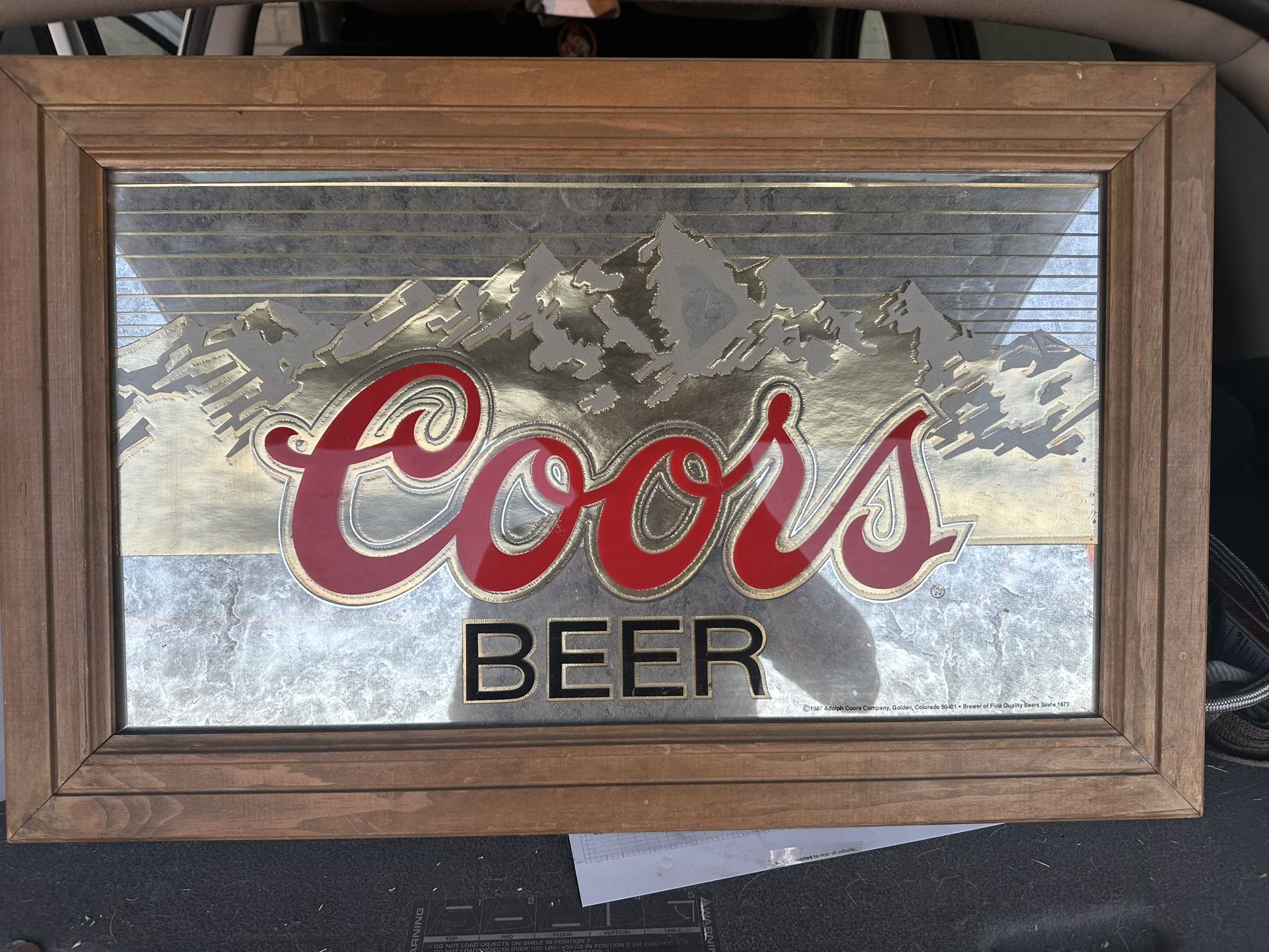 1987 Coors Beer Sign