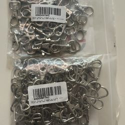 100 Piece Metal Swivel Clasps