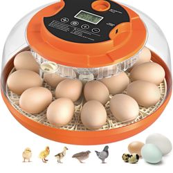 Egg Incubator with Automatic Egg Turning and Humidity Control, Incubators for Hatching Eggs