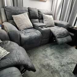 Power Reclining Sofa (2 Piece - 5 Seats) Negotiable.