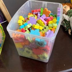 Foam alphabetical Letters