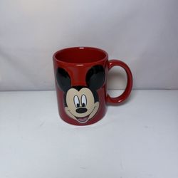 Disney Mickey Mouse Jerry Leigh Coffee Cup Mug 3D Collectible 11 oz Red