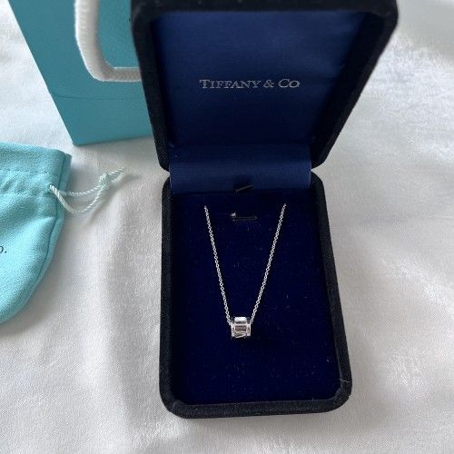 Tiffany & Co Vintage Silver 925 Atlas Open Circle Pendant
