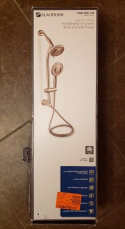 New!! Glacier Bay Wall Bar Combo Handheld Shower and Showerhead... $120