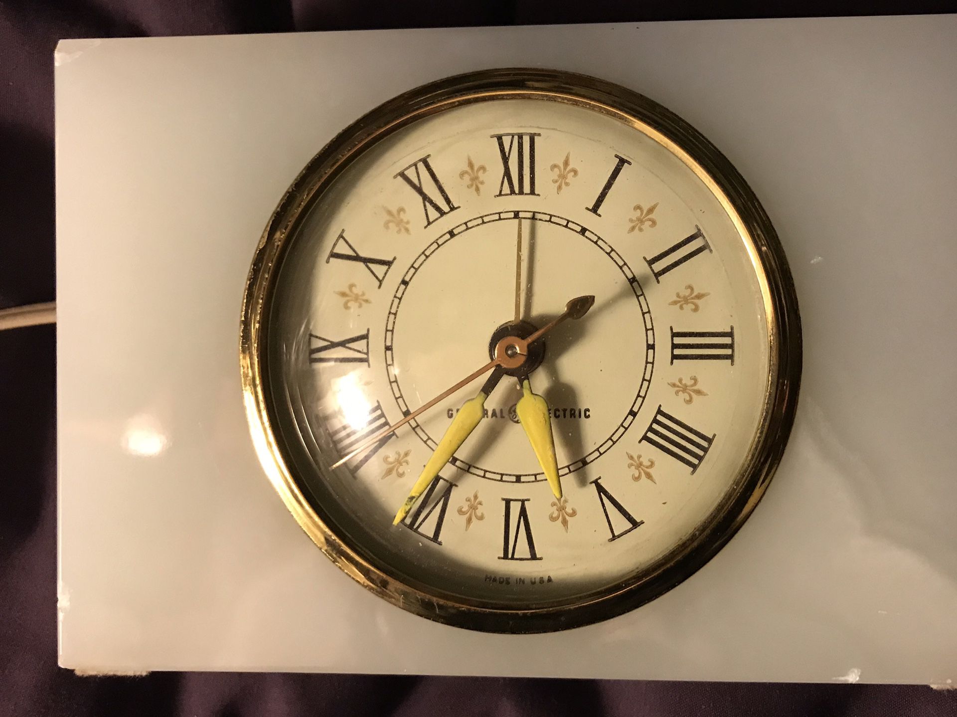 Vintage GE Marble Alarm Clock