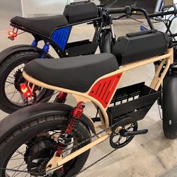 ✅BRAND NEW-2000W Peak Watt Electric Ebike🚀35-39mph, Fat Tire, Includes Center Basket, 18ah Battery Incl (Blue Or Sand)