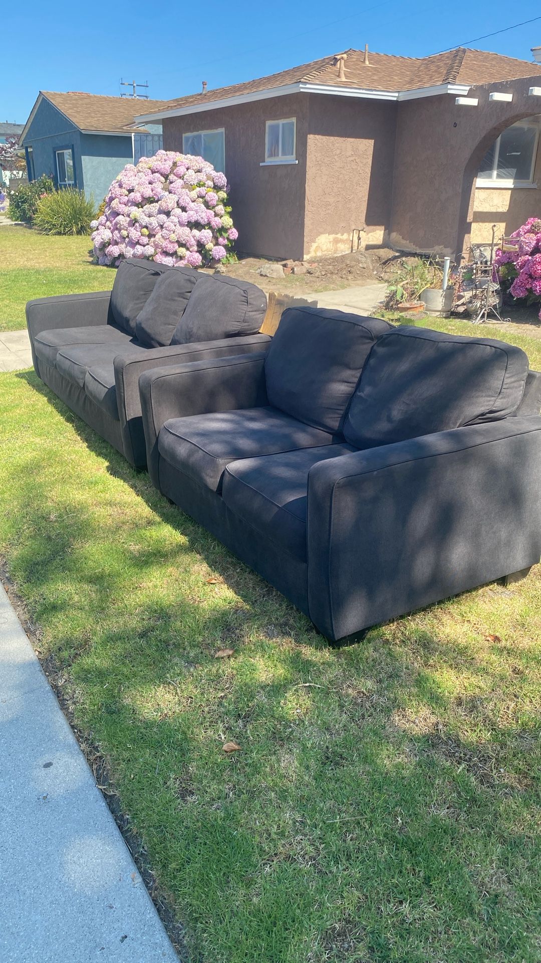 FREE COUCHES / SMALL FRIDGE MUST PICK UP 