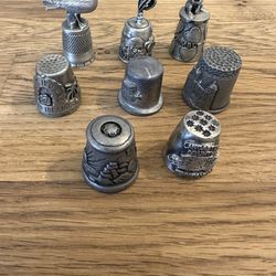 Pewter Thimble Collection  (8)